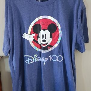 Disney 100 Blue Mickey Mouse T-Shirt